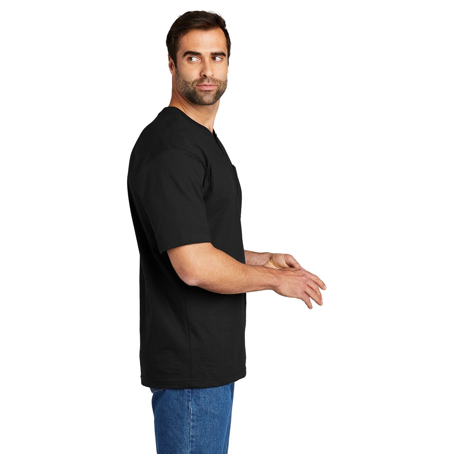 Carbon Heather Henley Shirt - Carhartt - Stylish Comfort