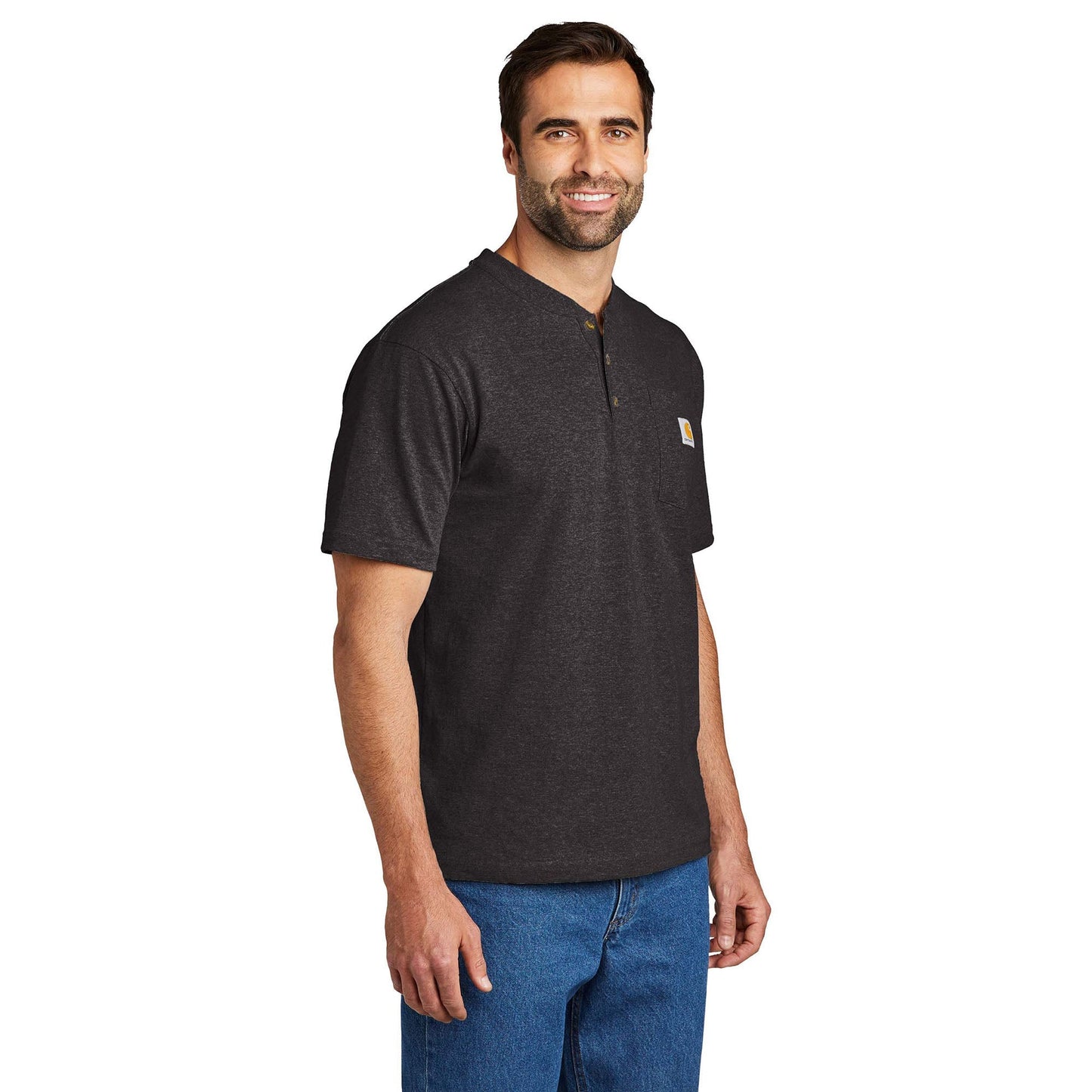Carbon Heather Henley Shirt - Carhartt - Stylish Comfort