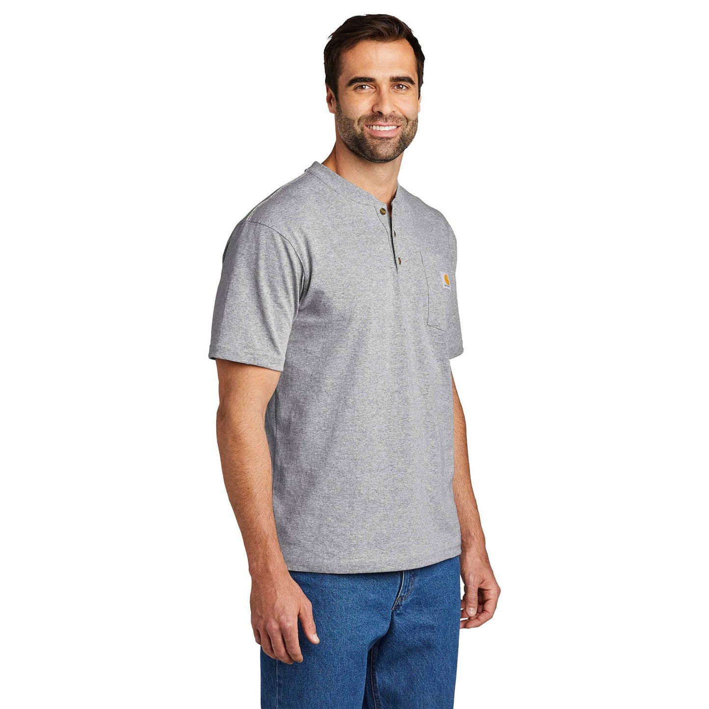 Carbon Heather Henley Shirt - Carhartt - Stylish Comfort