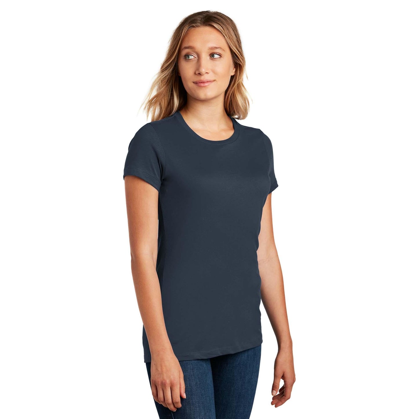 Jet Black T-Shirt - District - Soft Cotton - Comfortable Fit