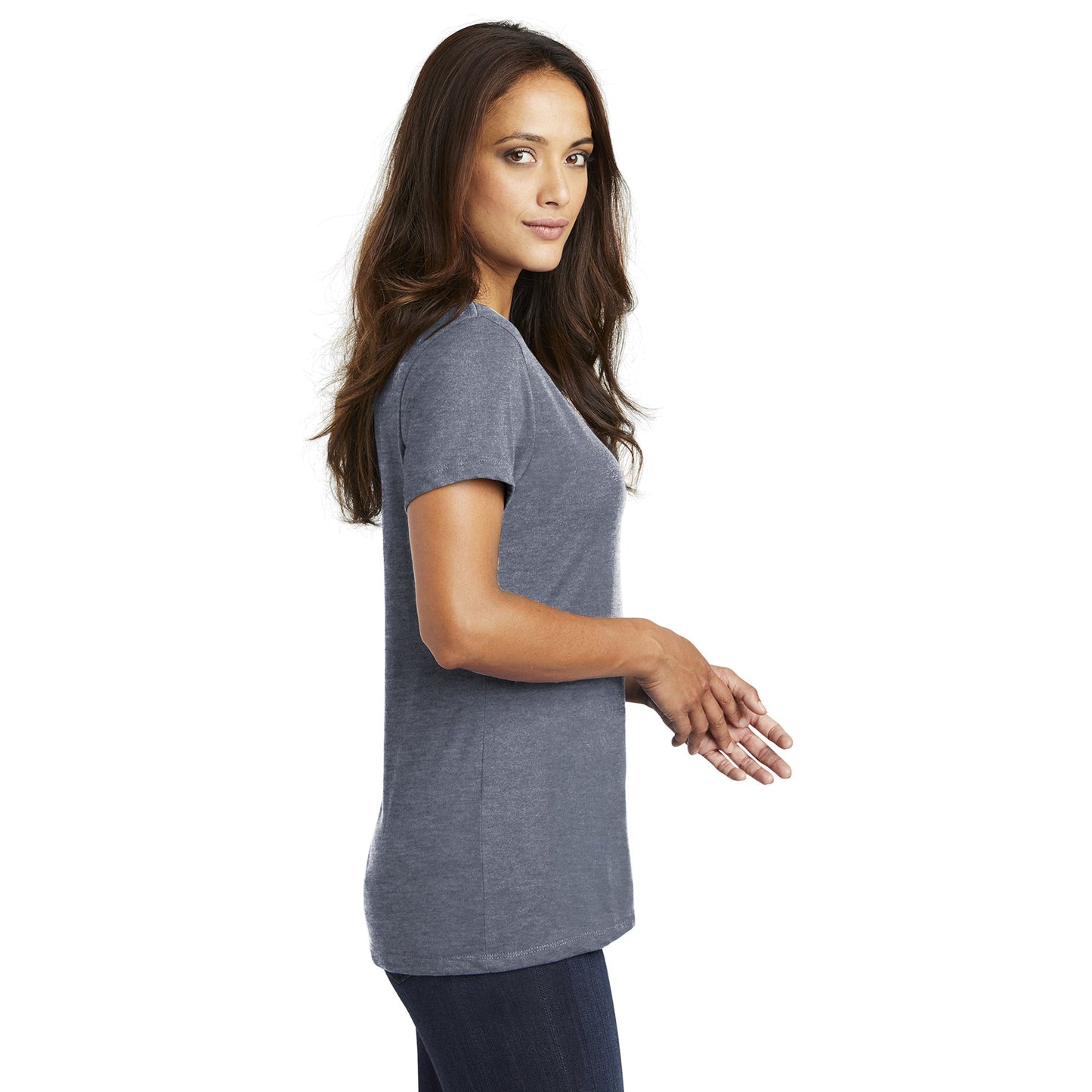 Heathered Nickel T-Shirt - District - Quality Tee