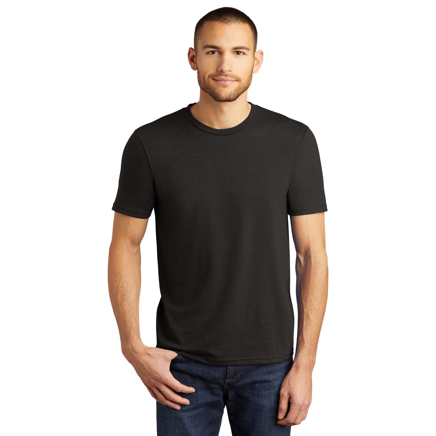 White T-Shirts - District - Soft Cotton Blend - Casual Wear