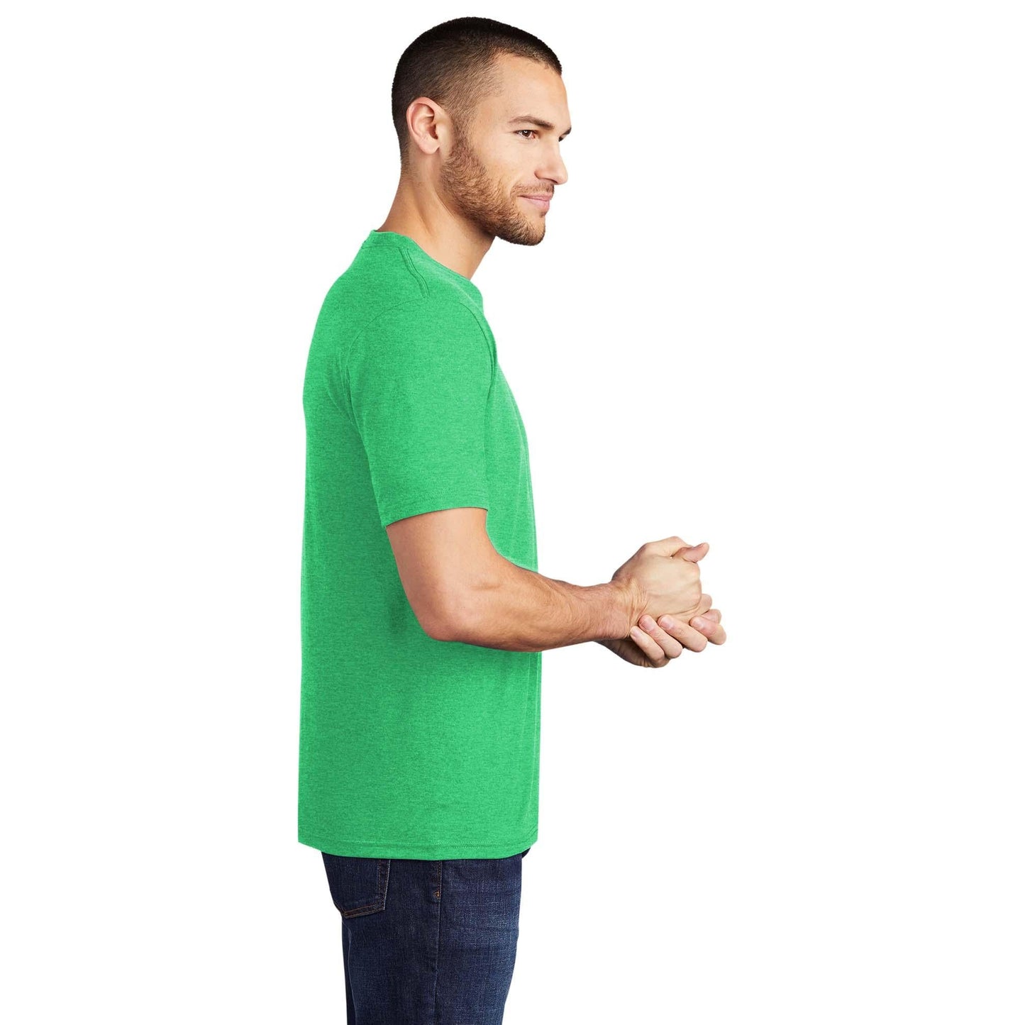 White T-Shirts - District - Soft Cotton Blend - Casual Wear
