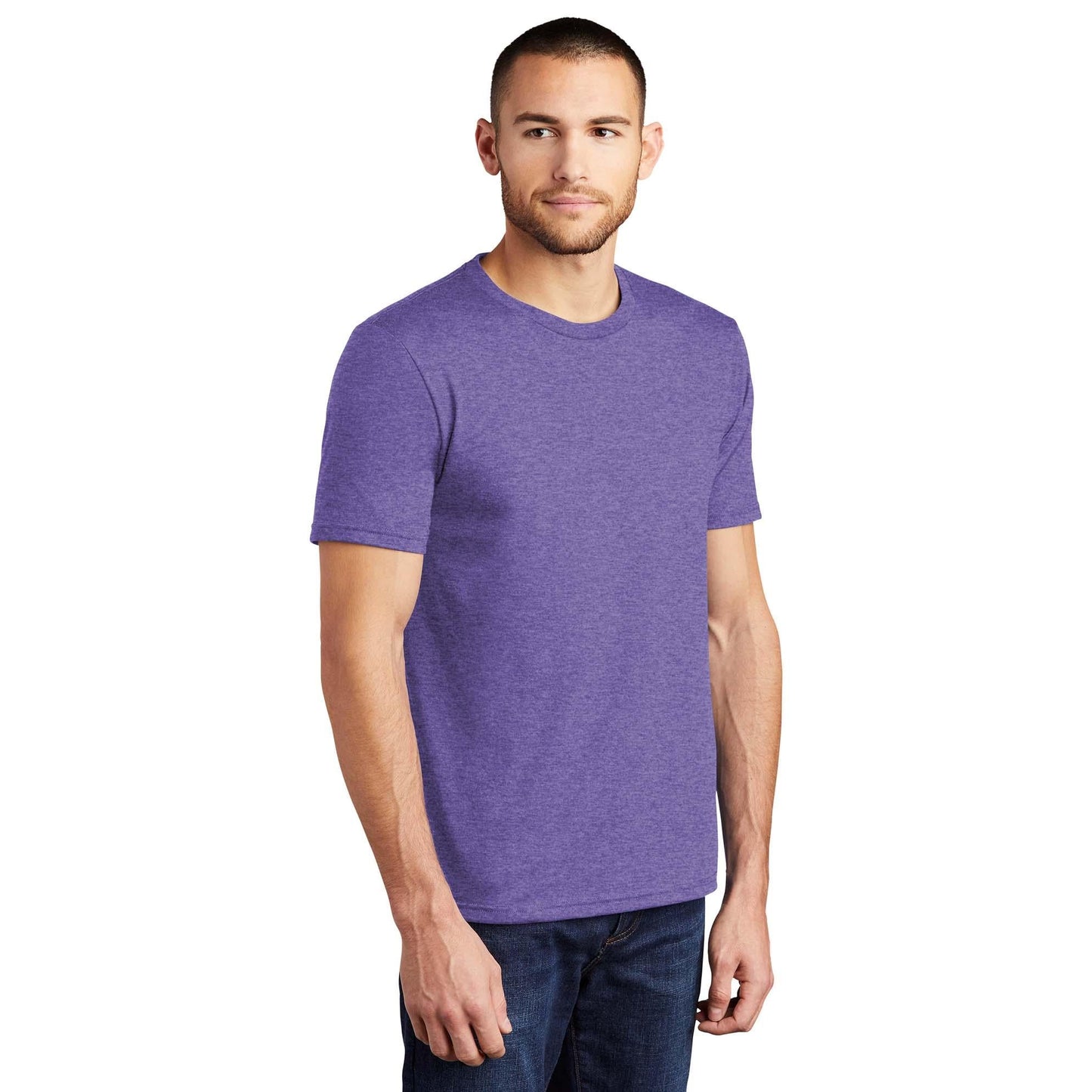 White T-Shirts - District - Soft Cotton Blend - Casual Wear