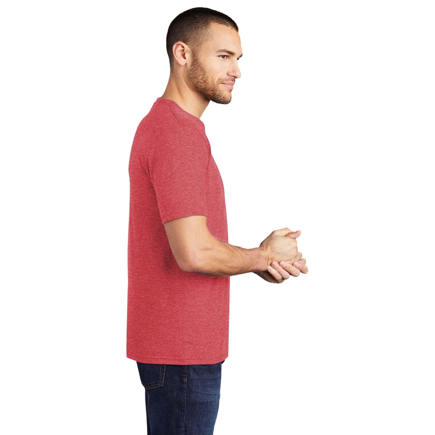 White T-Shirts - District - Soft Cotton Blend - Casual Wear