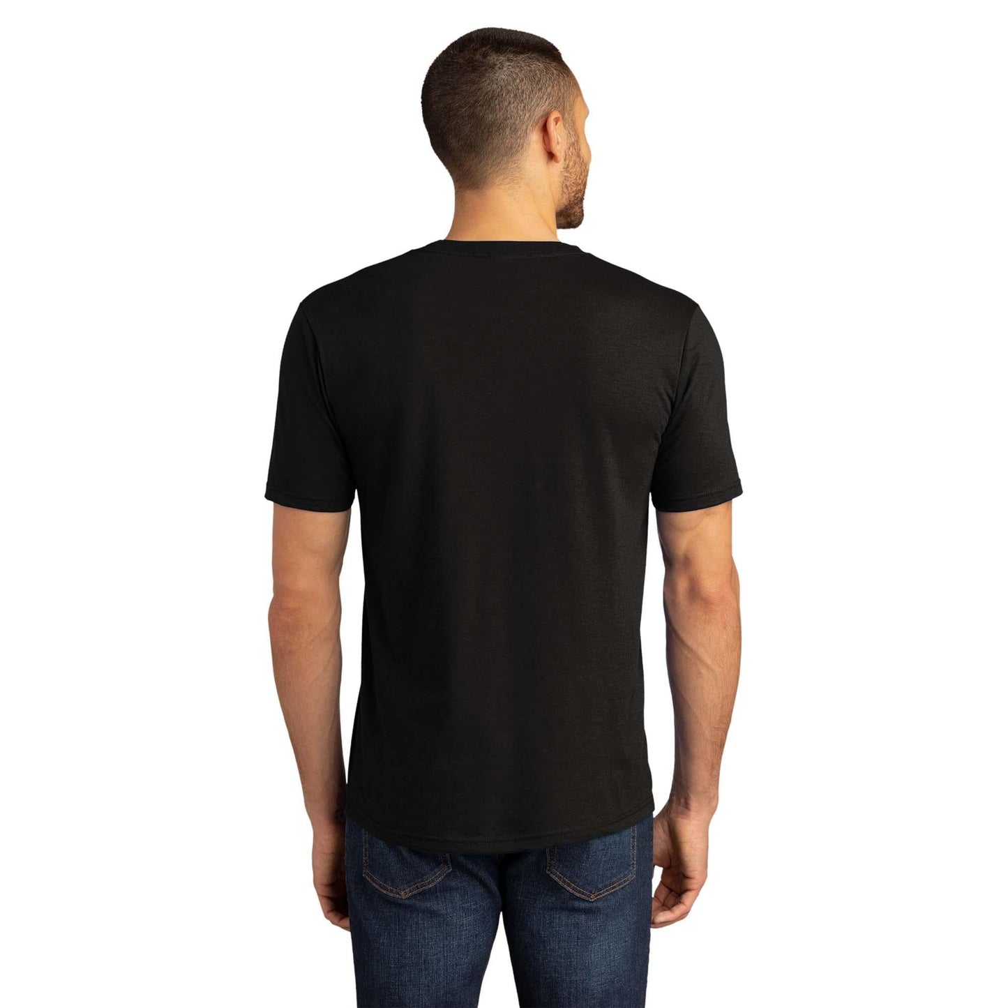 Black T-Shirts - District - Comfortable Tri-Blend - Soft Fabric
