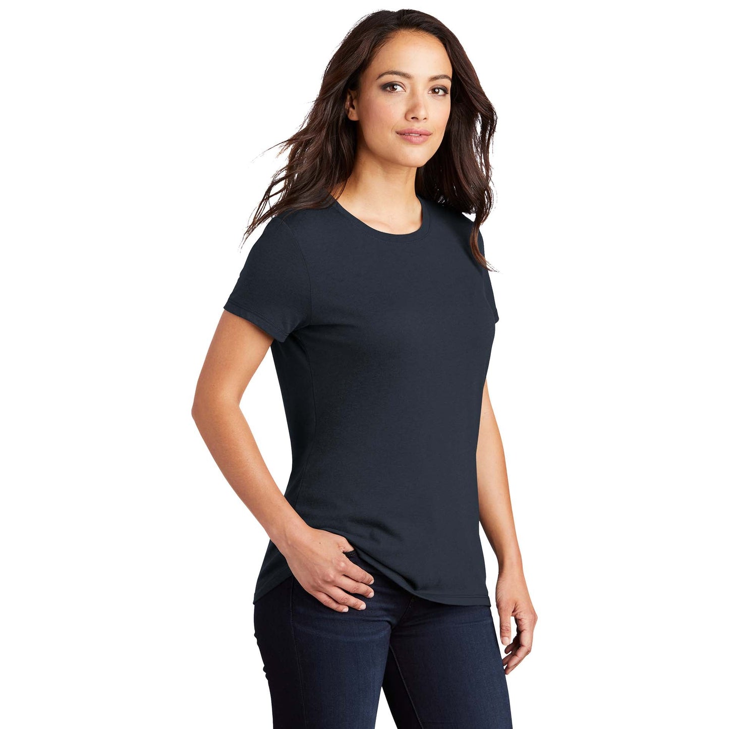 White T-Shirts - District - Soft Tri-Blend Fabric