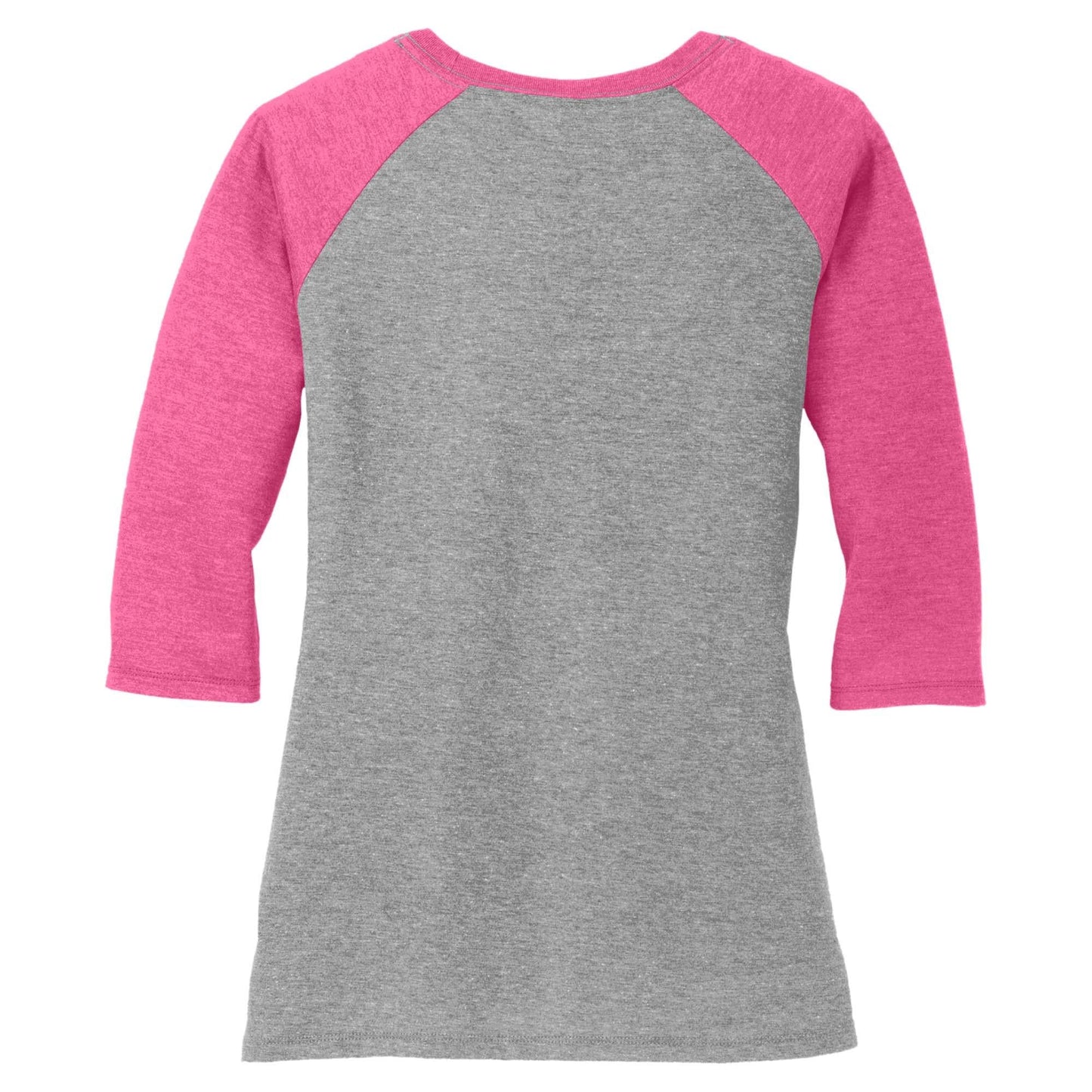Grey Frost/White T-Shirt - District - Soft Tri-Blend