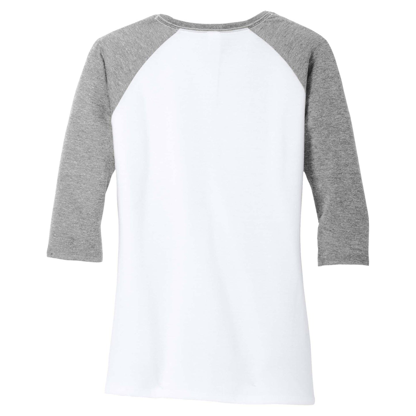 Grey Frost/White T-Shirt - District - Soft Tri-Blend