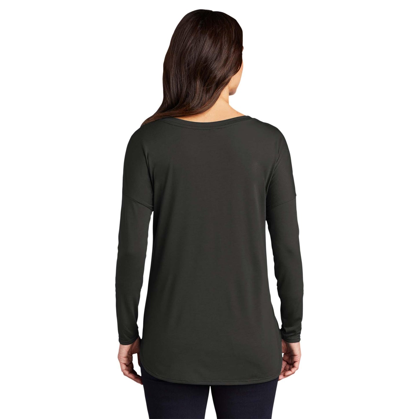 Charcoal T-Shirt - District - Flowy Fabric Tee