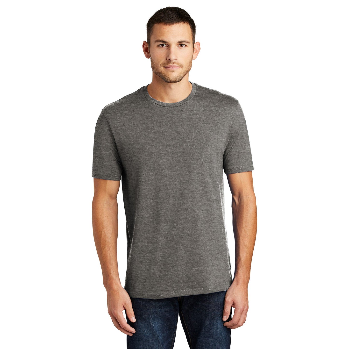 Jet Black T-Shirt - District - Soft Cotton Comfort