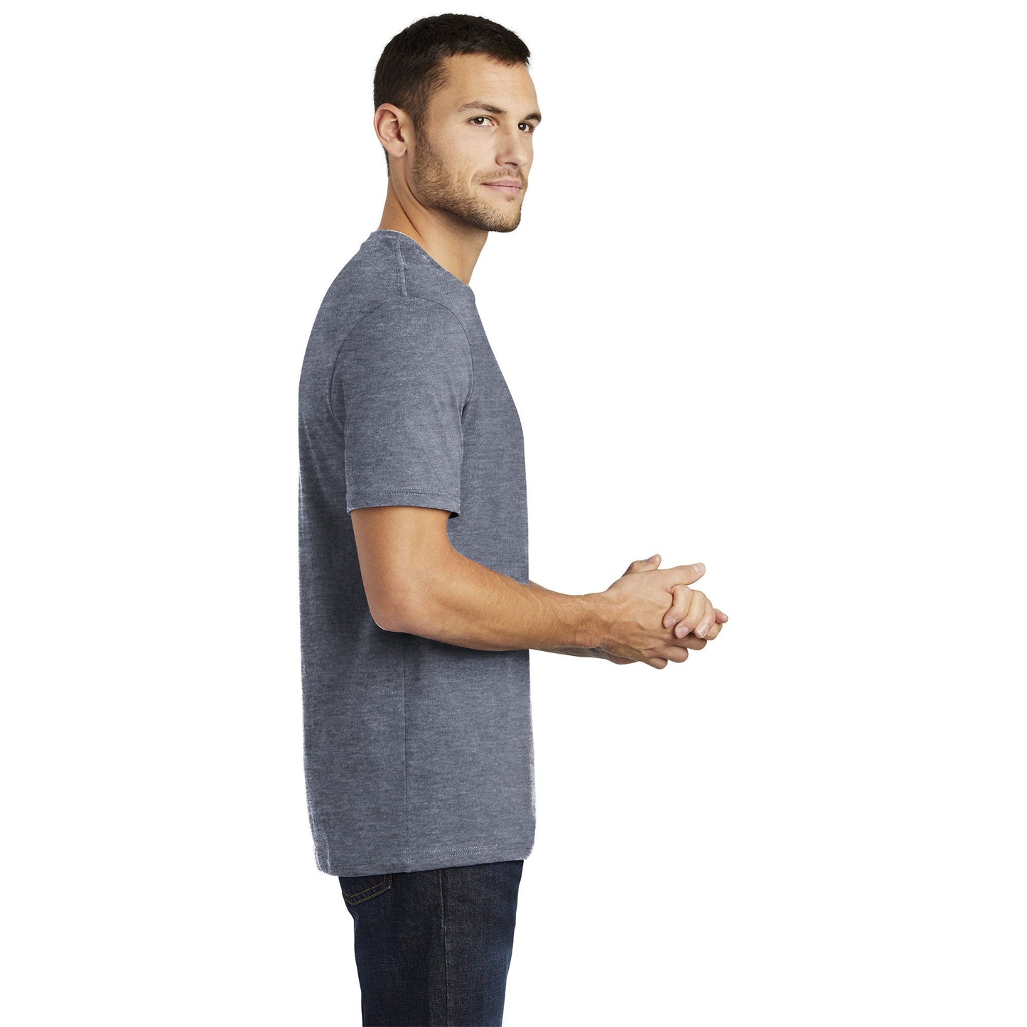 Jet Black T-Shirt - District - Soft Cotton Comfort
