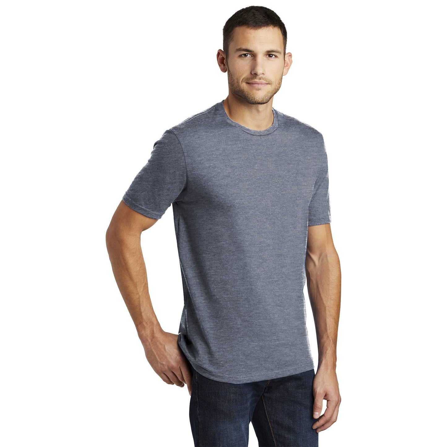 Jet Black T-Shirt - District - Soft Cotton Comfort