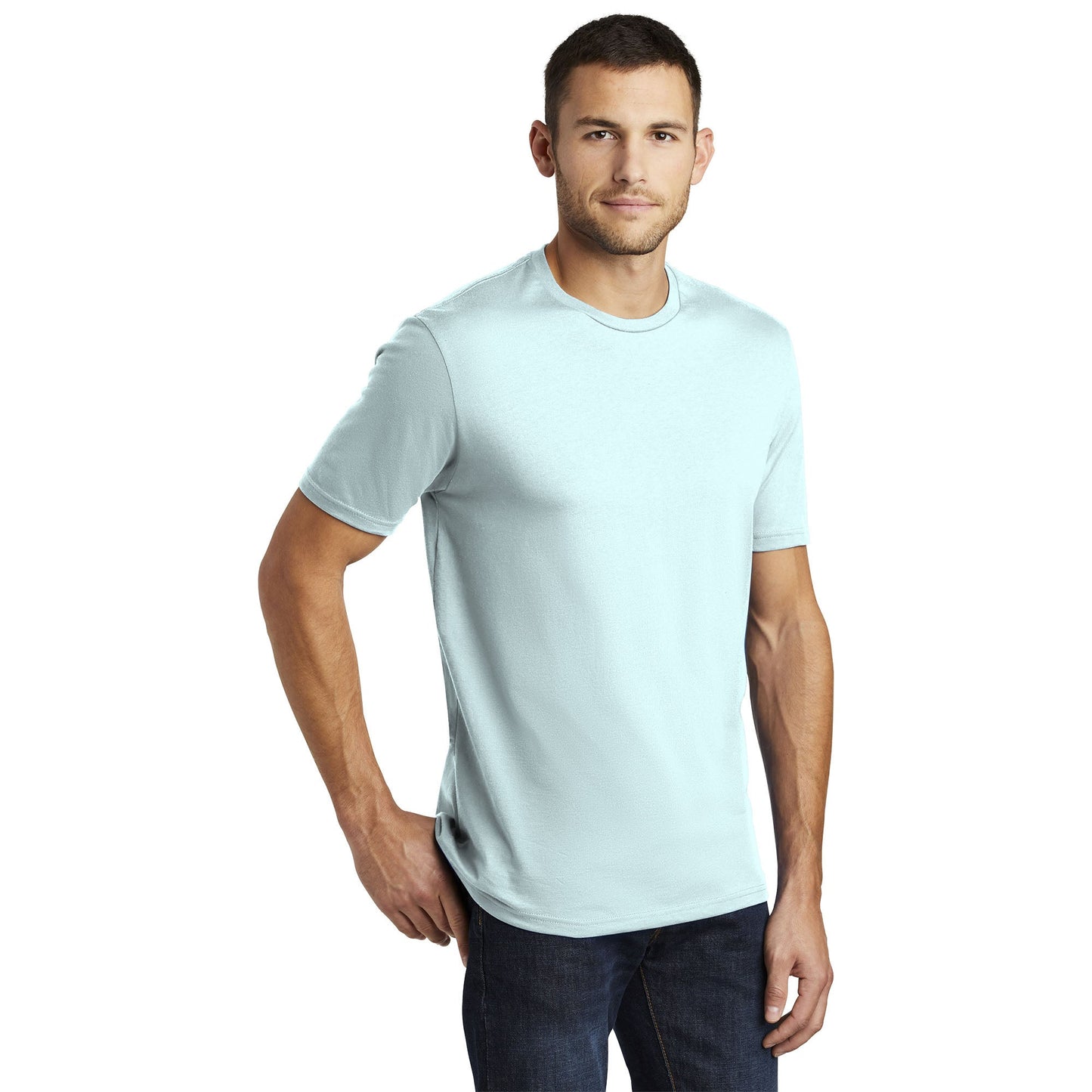 Jet Black T-Shirt - District - Soft Cotton Comfort