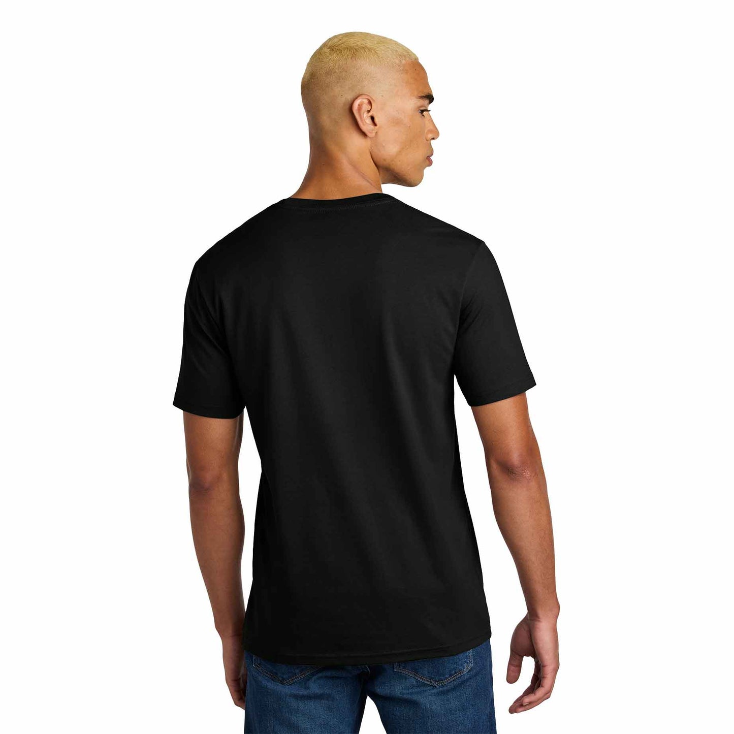 Jet Black T-Shirt - District - Soft Cotton Fabric