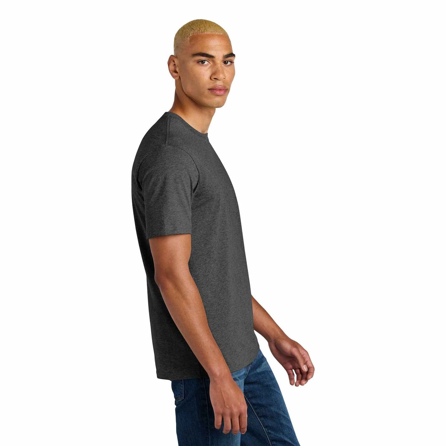 Jet Black T-Shirt - District - Soft Cotton Fabric