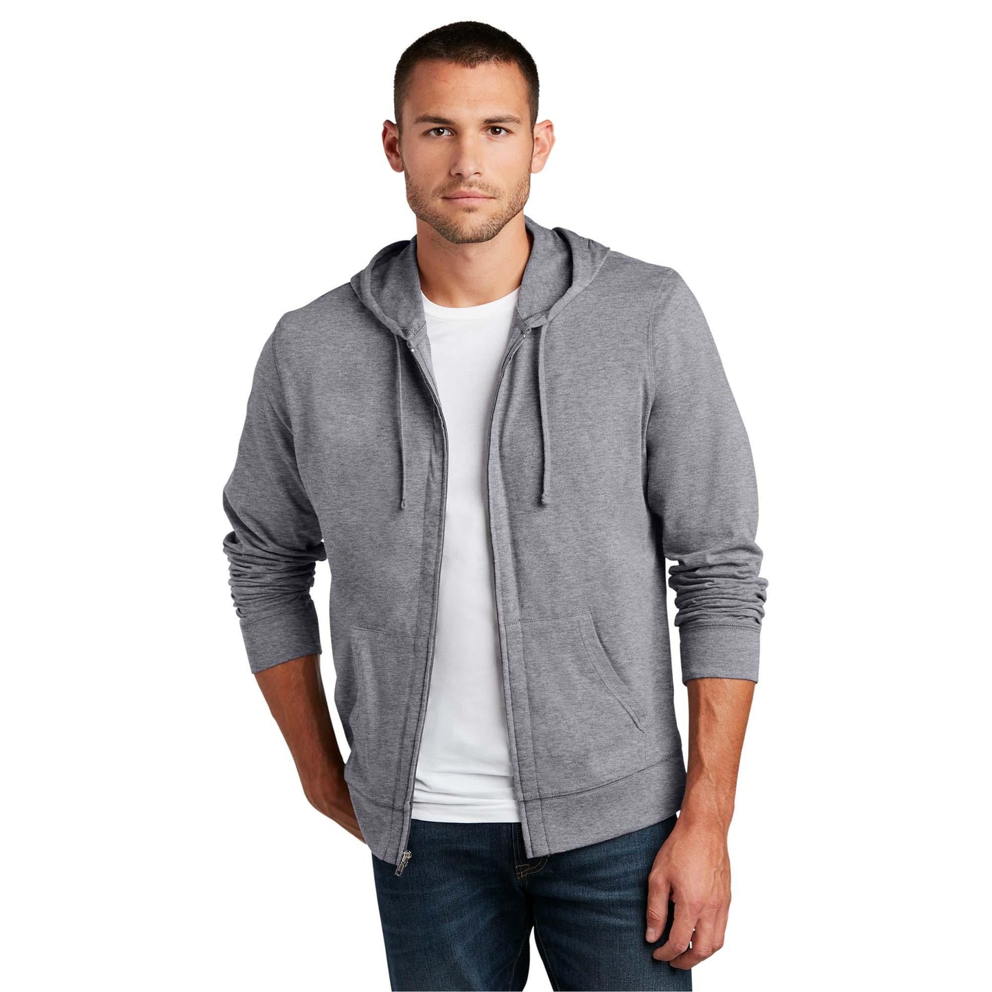 Black Sweatshirts - District - Cozy Zip Hoodie