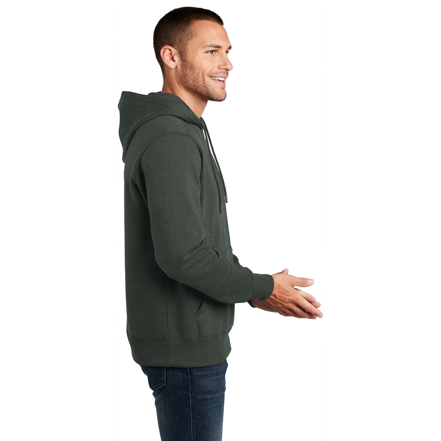 Jet Black Sweatshirt - District - Cozy Fleece - Soft
