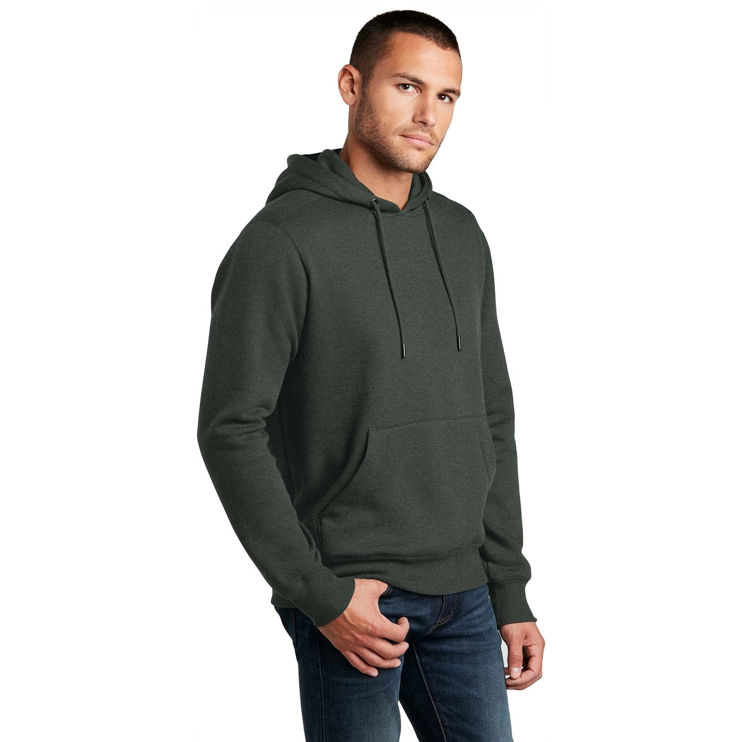 Jet Black Sweatshirt - District - Cozy Fleece - Soft