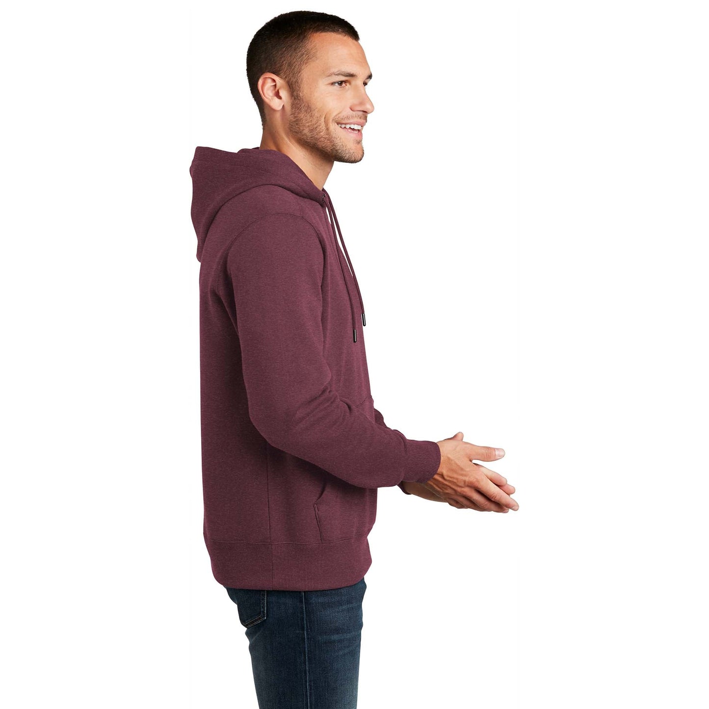 Jet Black Sweatshirt - District - Cozy Fleece - Soft
