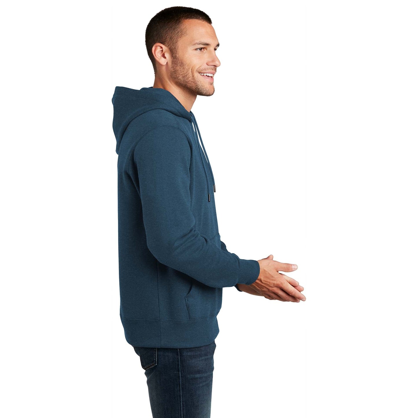 Jet Black Sweatshirt - District - Cozy Fleece - Soft