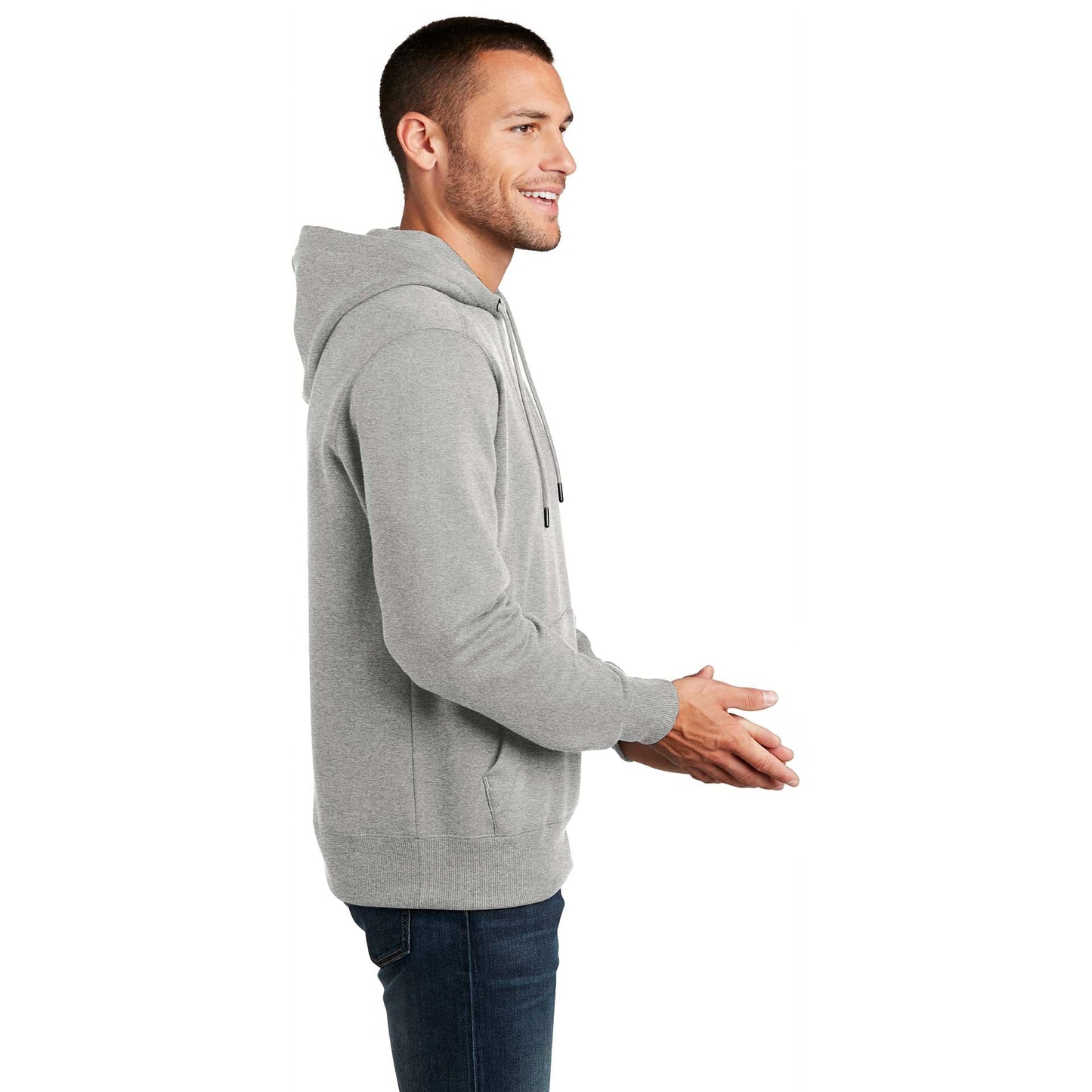Jet Black Sweatshirt - District - Cozy Fleece - Soft