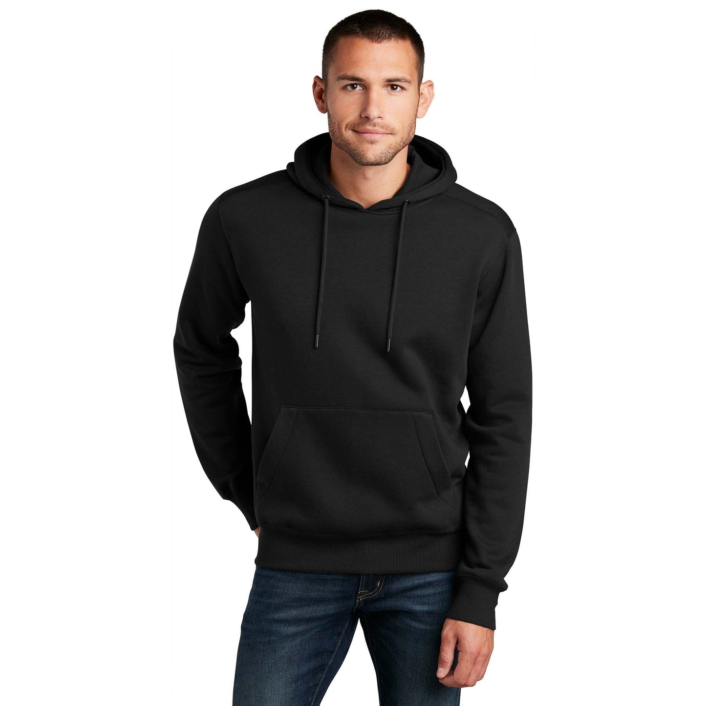Jet Black Sweatshirt - District - Cozy Fleece - Soft
