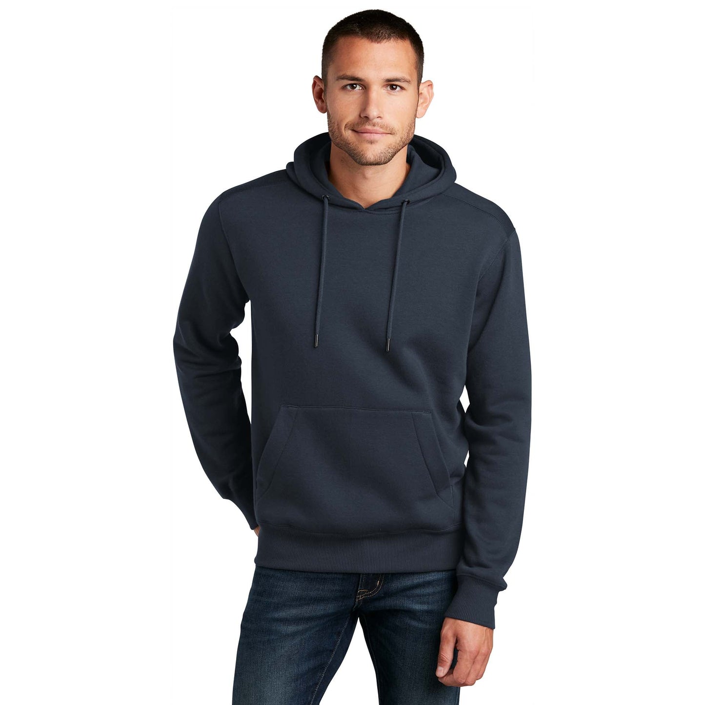 Jet Black Sweatshirt - District - Cozy Fleece - Soft