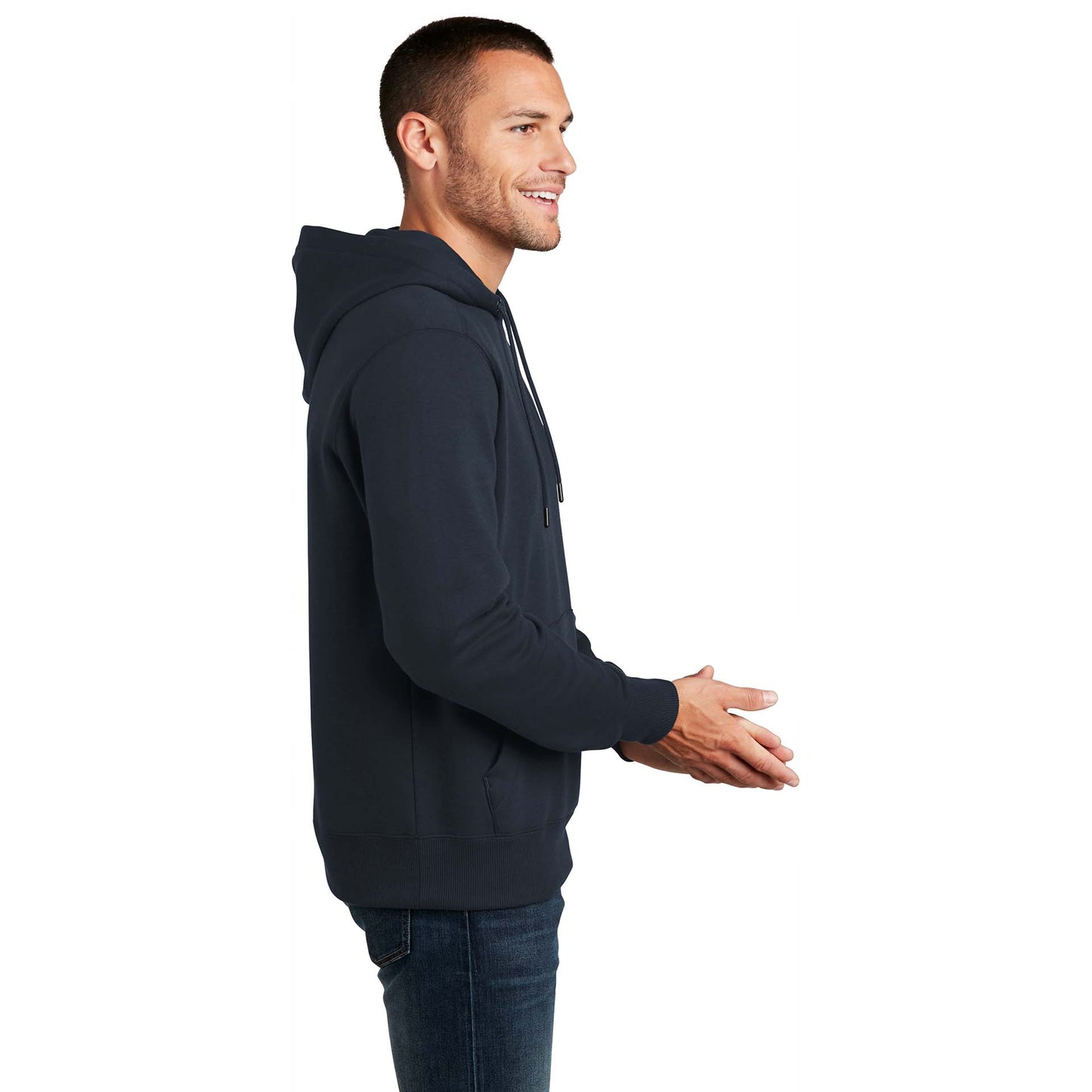Jet Black Sweatshirt - District - Cozy Fleece - Soft