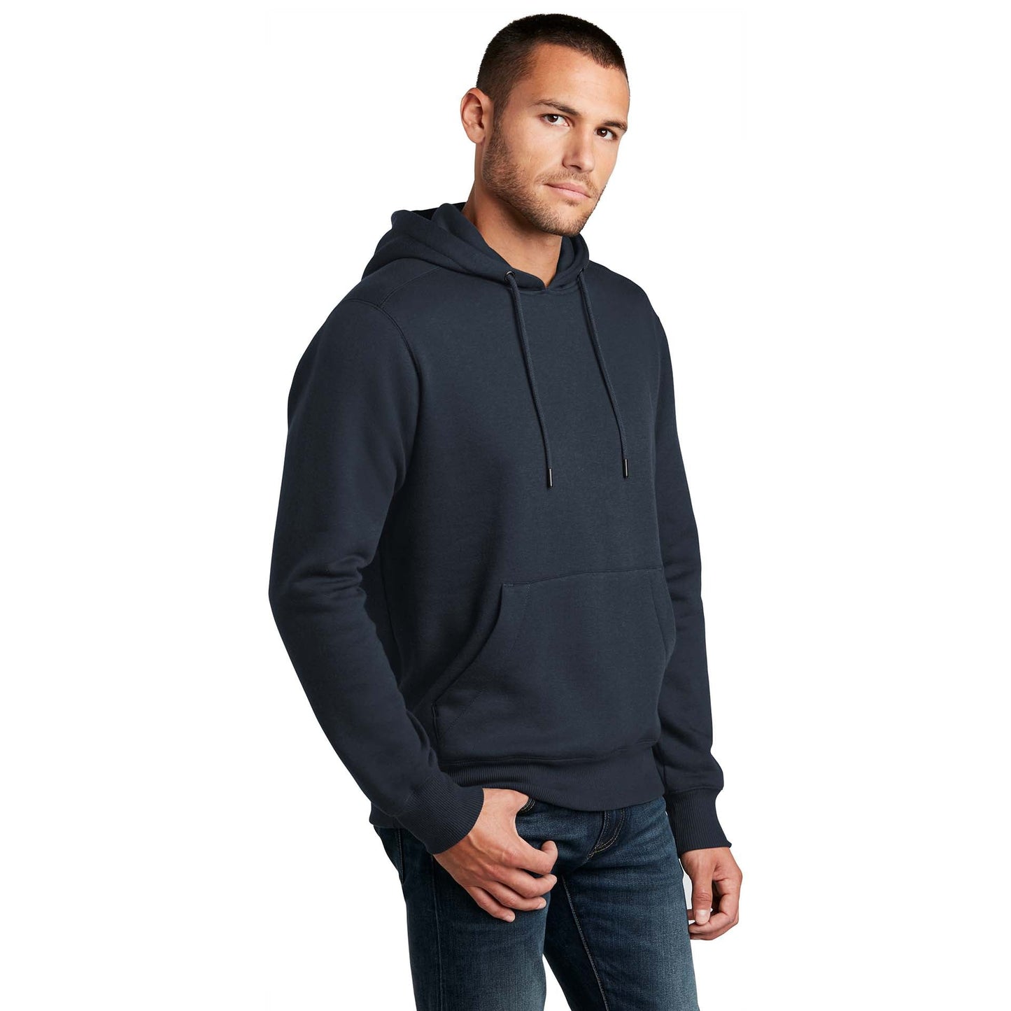 Jet Black Sweatshirt - District - Cozy Fleece - Soft