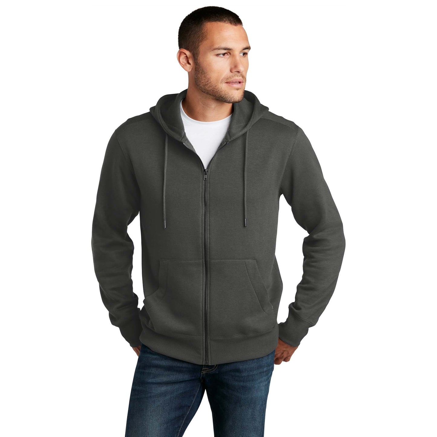 Jet Black Sweatshirt - District - Comfortable Fleece