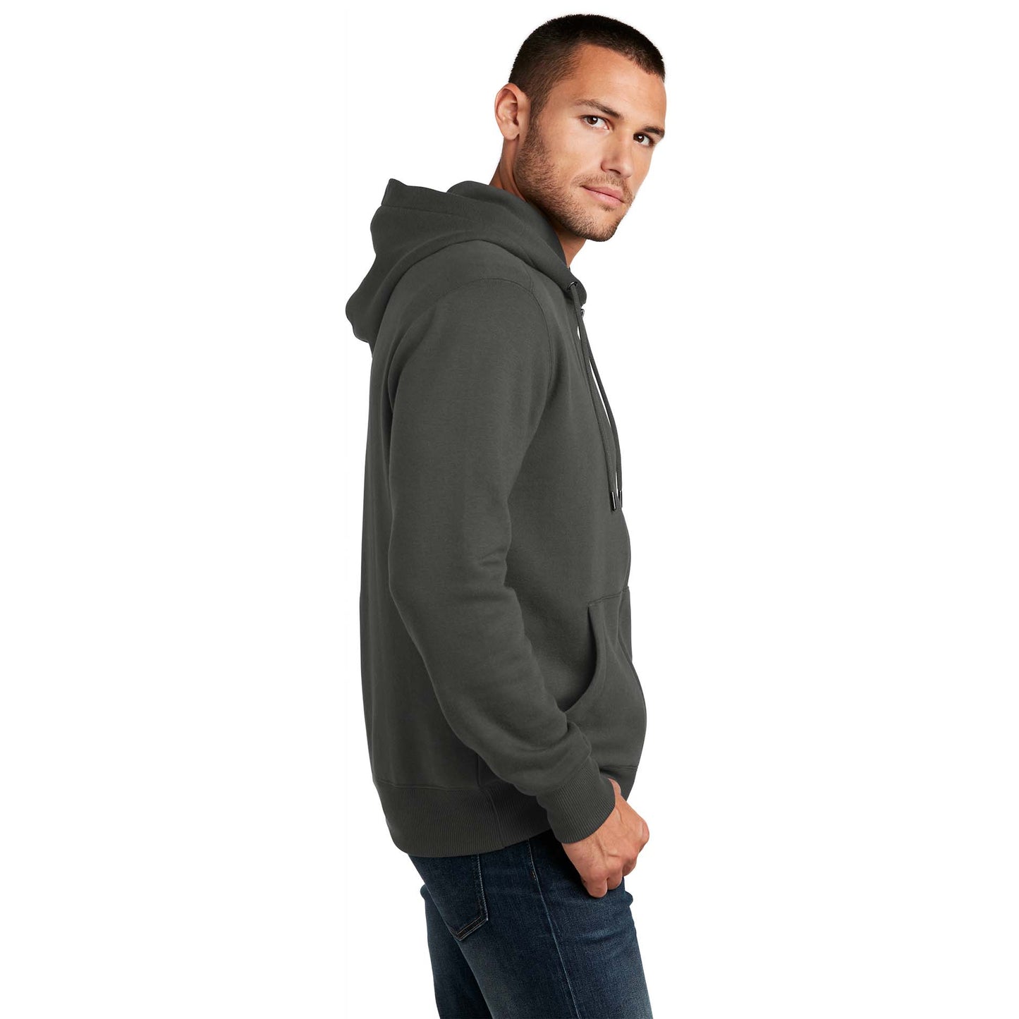 Jet Black Sweatshirt - District - Comfortable Fleece