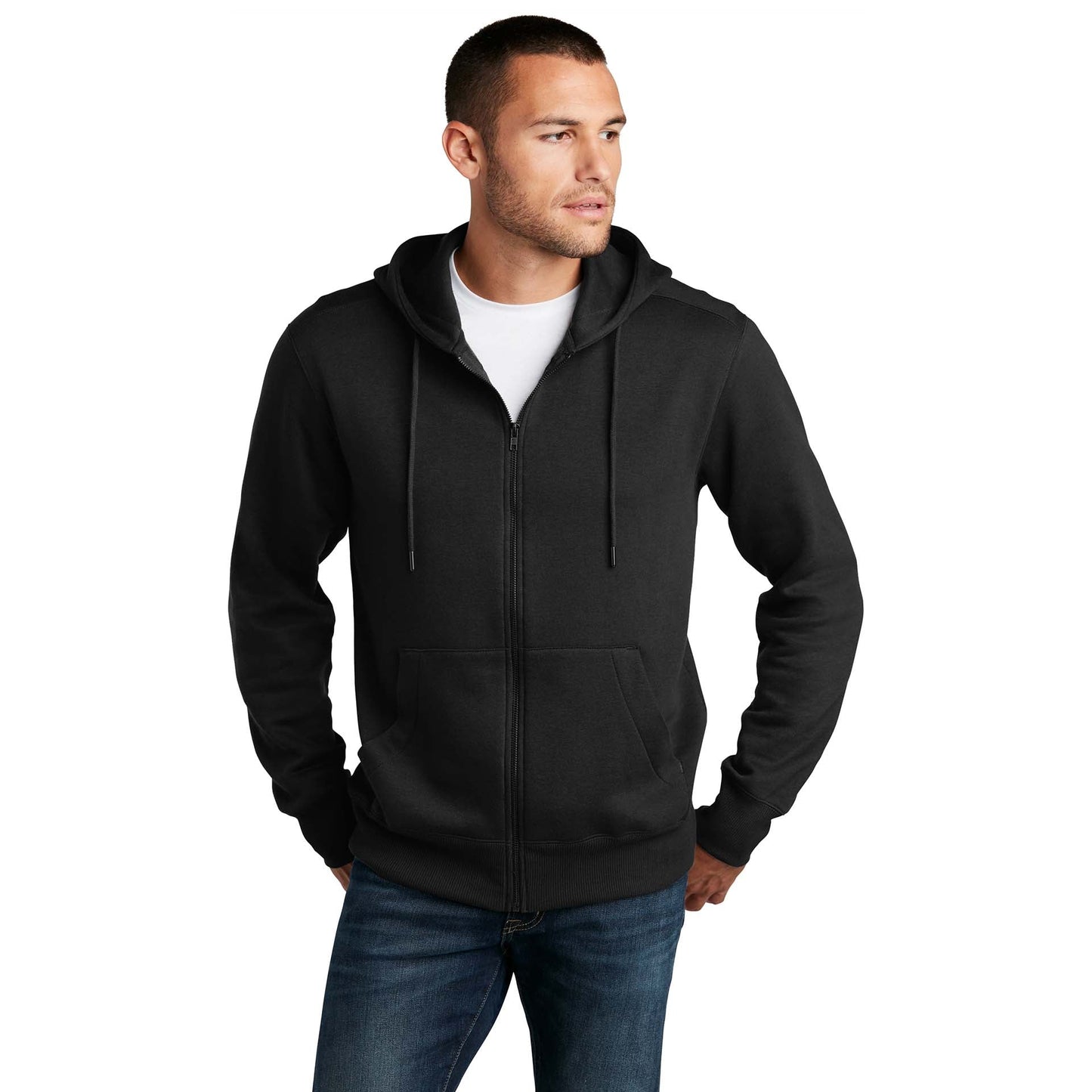 Jet Black Sweatshirt - District - Comfortable Fleece