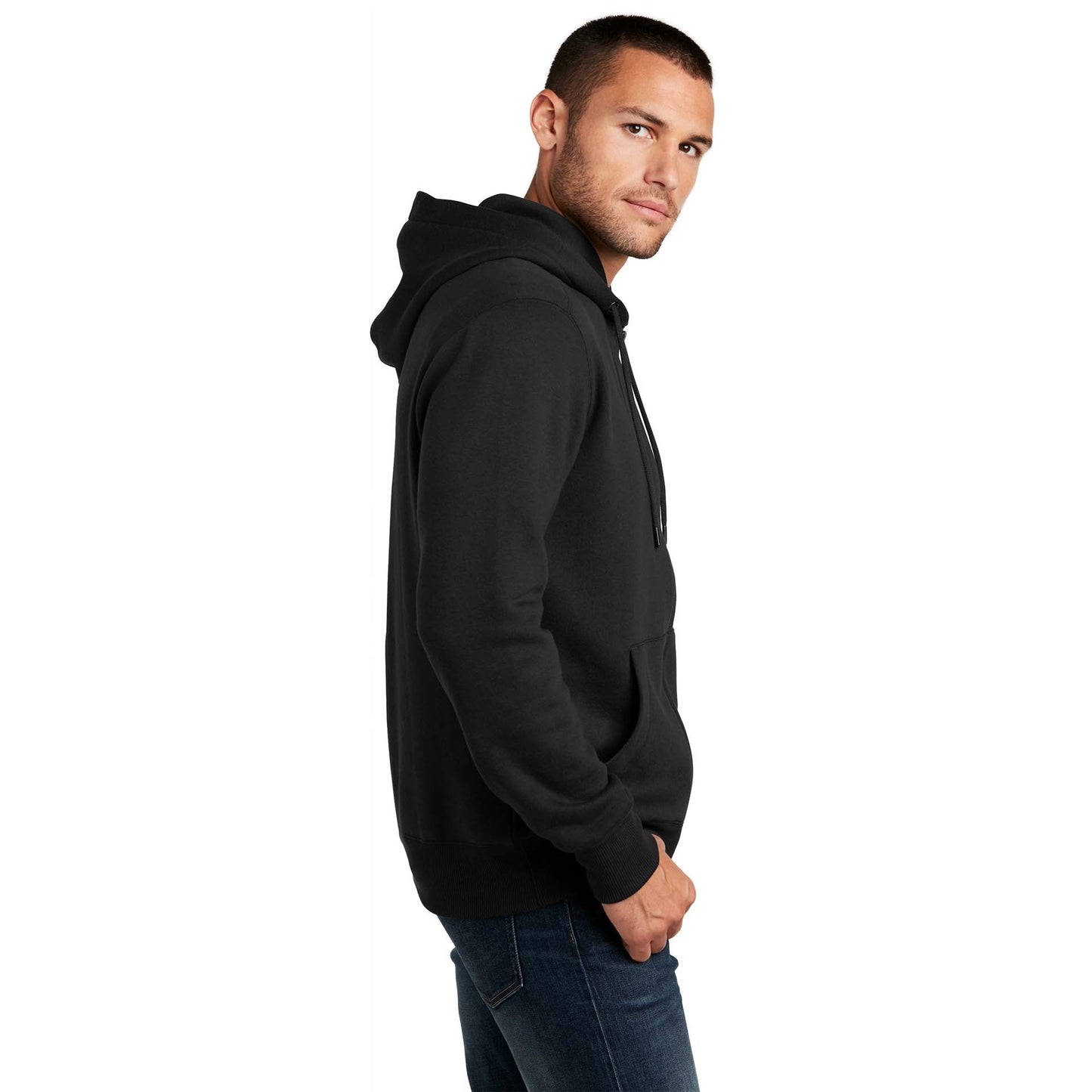 Jet Black Sweatshirt - District - Comfortable Fleece