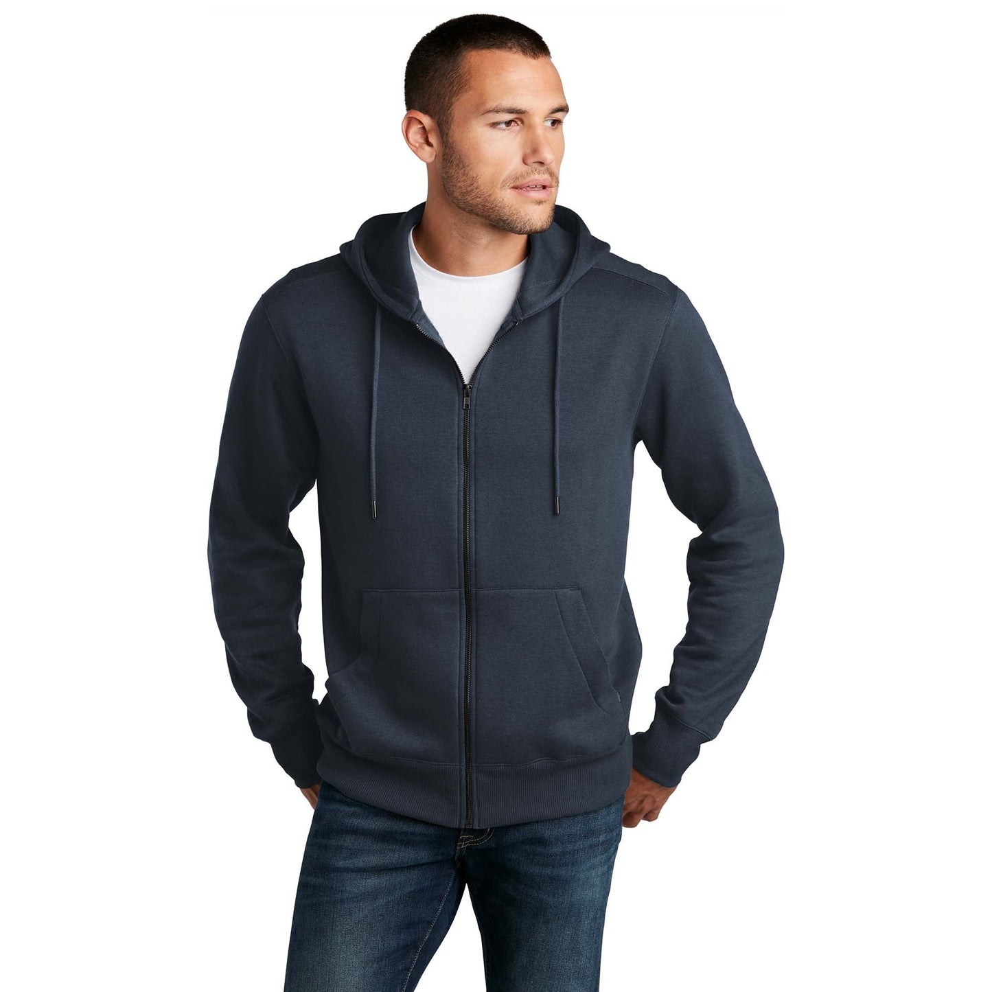 Jet Black Sweatshirt - District - Comfortable Fleece