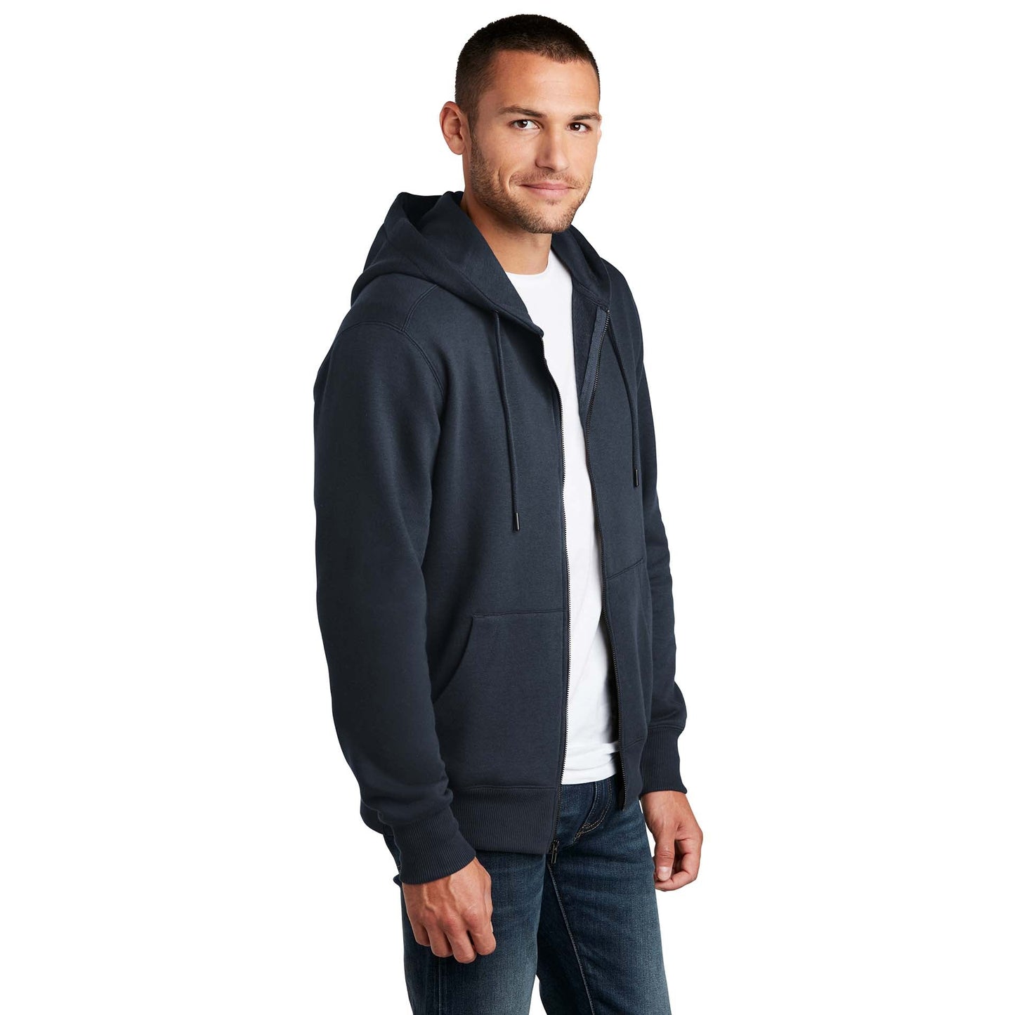 Jet Black Sweatshirt - District - Comfortable Fleece
