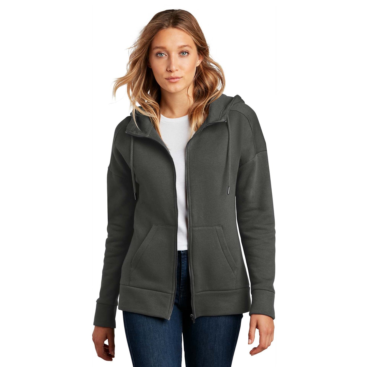 Jet Black Sweatshirt - District - Perfect Fleece Comfort