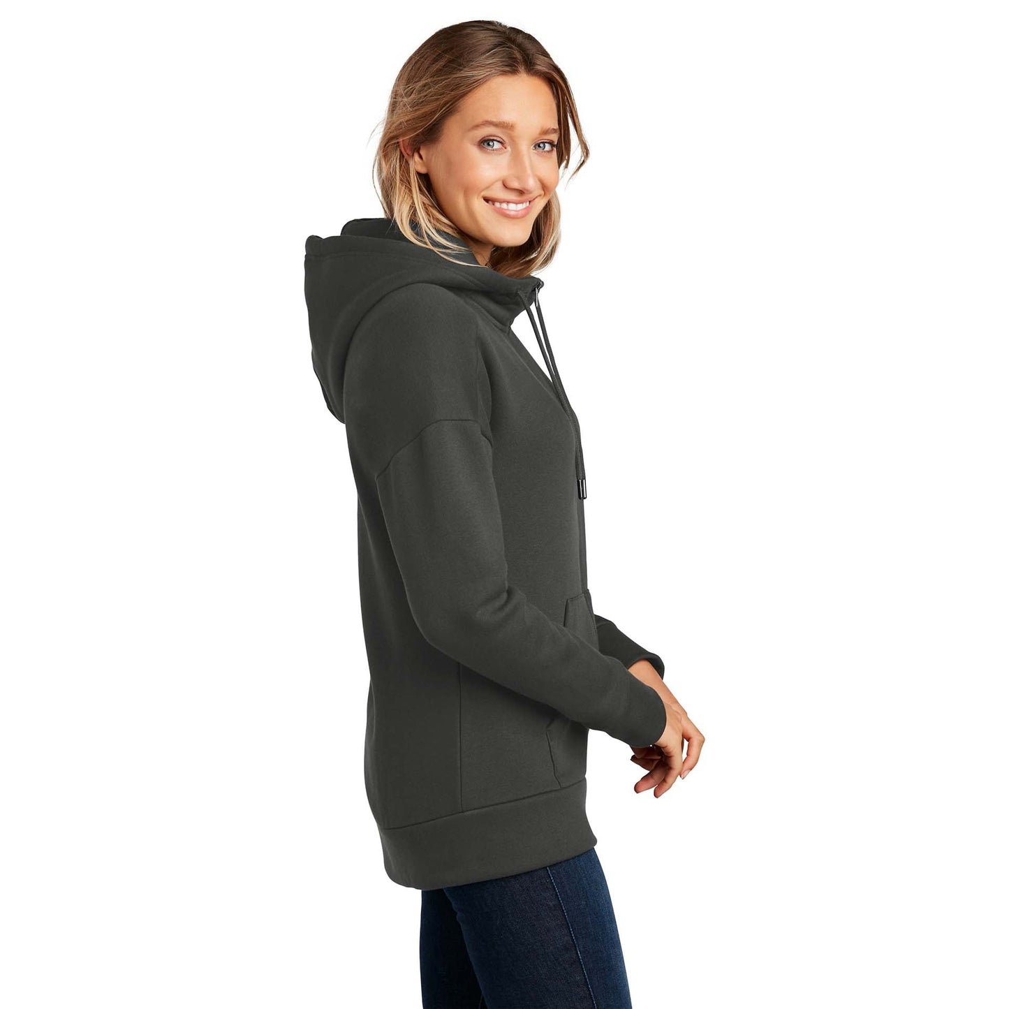 Jet Black Sweatshirt - District - Perfect Fleece Comfort