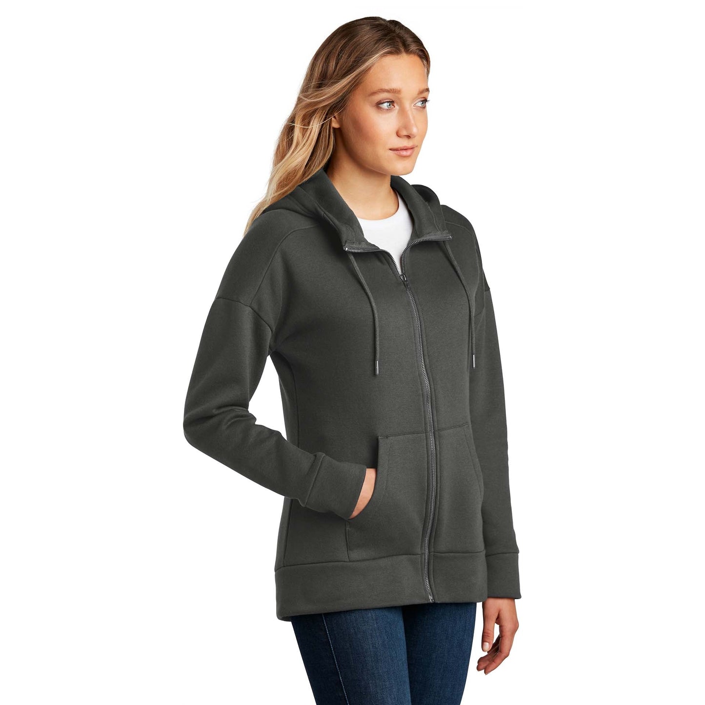 Jet Black Sweatshirt - District - Perfect Fleece Comfort