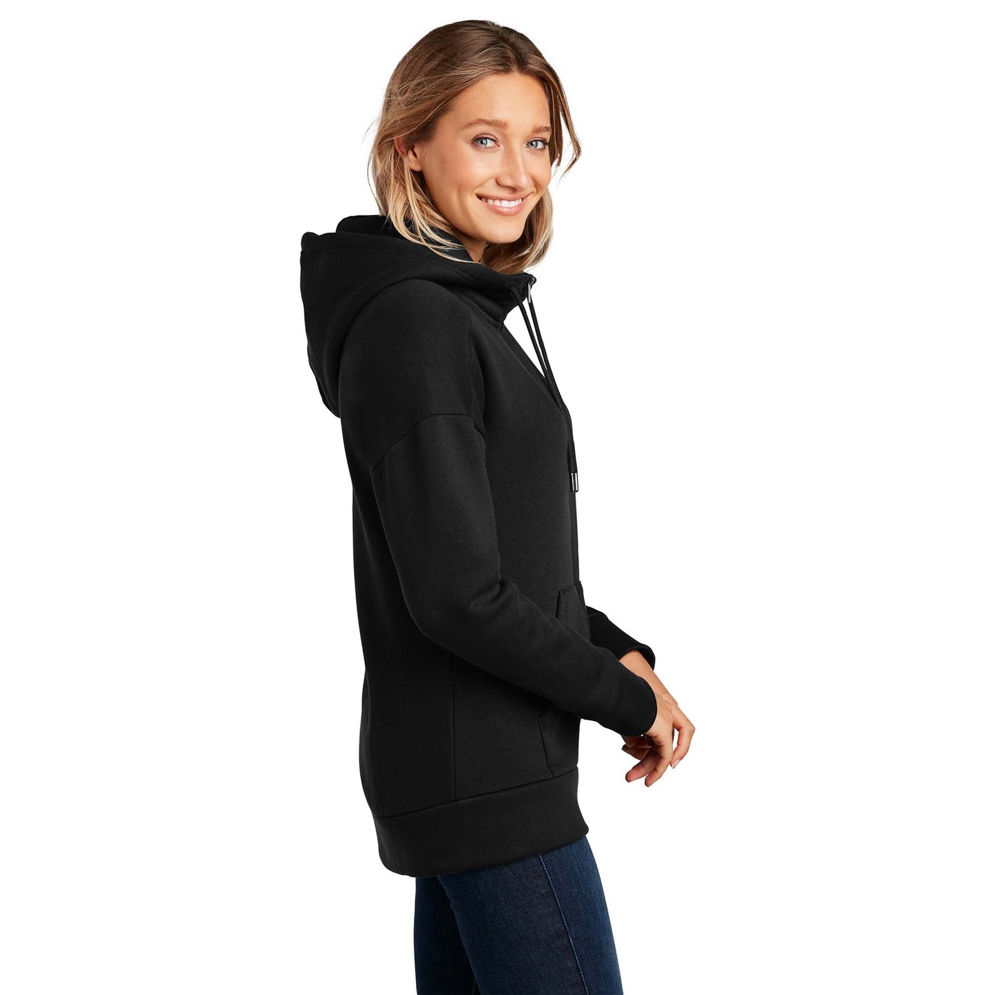 Jet Black Sweatshirt - District - Perfect Fleece Comfort