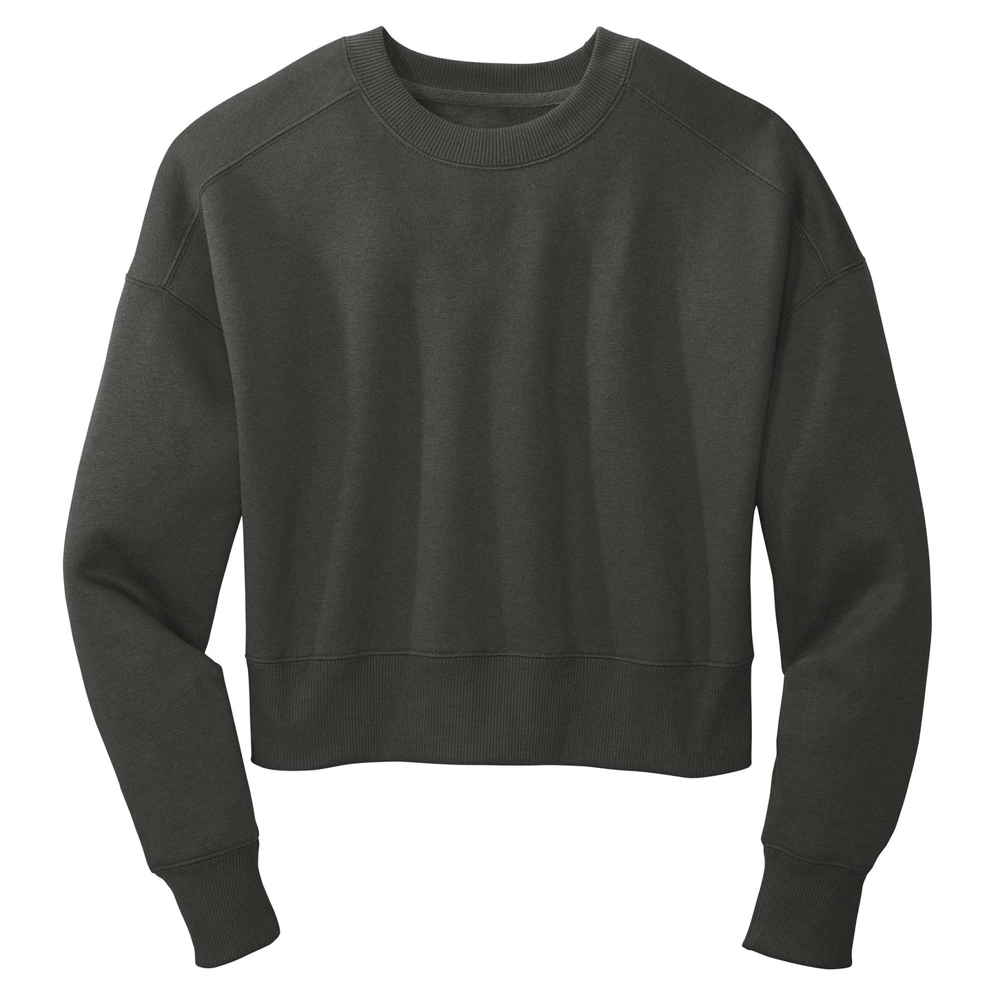 Jet Black Sweatshirt - District - Premium Fleece Fabric