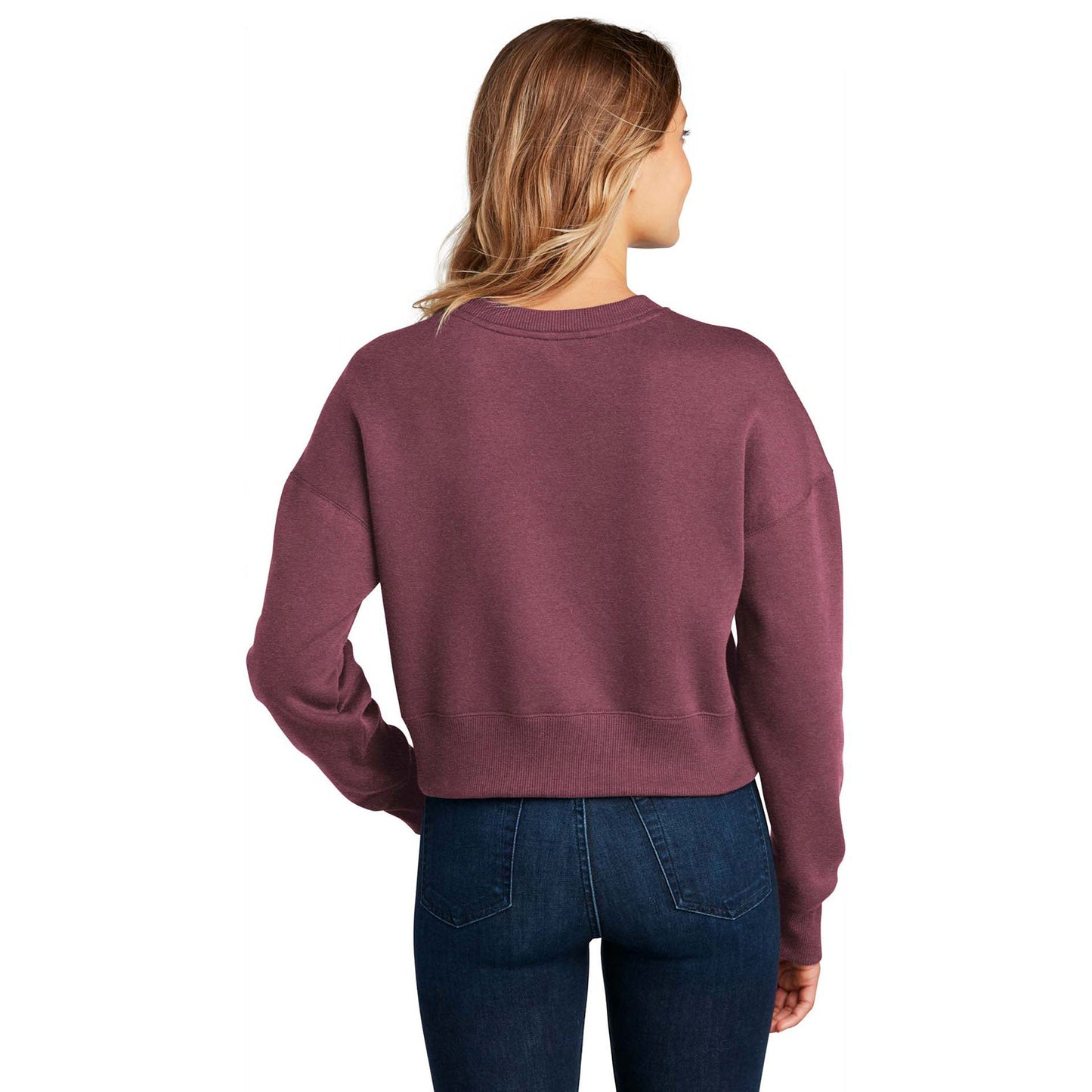Jet Black Sweatshirt - District - Premium Fleece Fabric