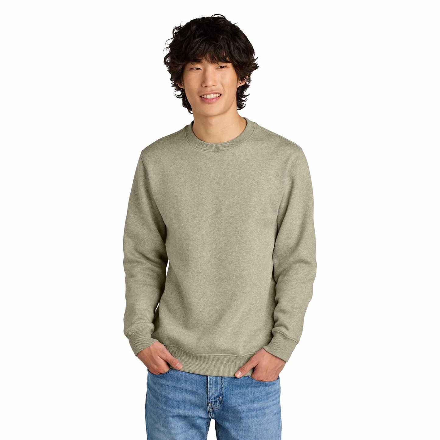 Jet Black Sweatshirt - District - Cozy Fleece - Apparel Softness