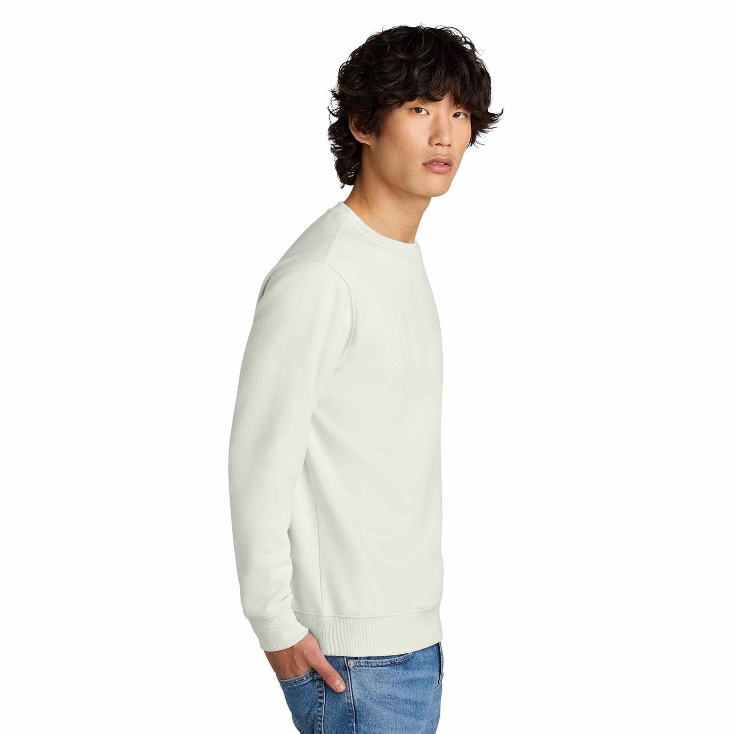 Jet Black Sweatshirt - District - Cozy Fleece - Apparel Softness