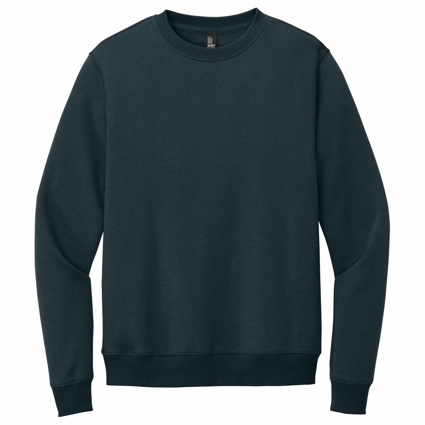 Jet Black Sweatshirt - District - Cozy Fleece - Apparel Softness