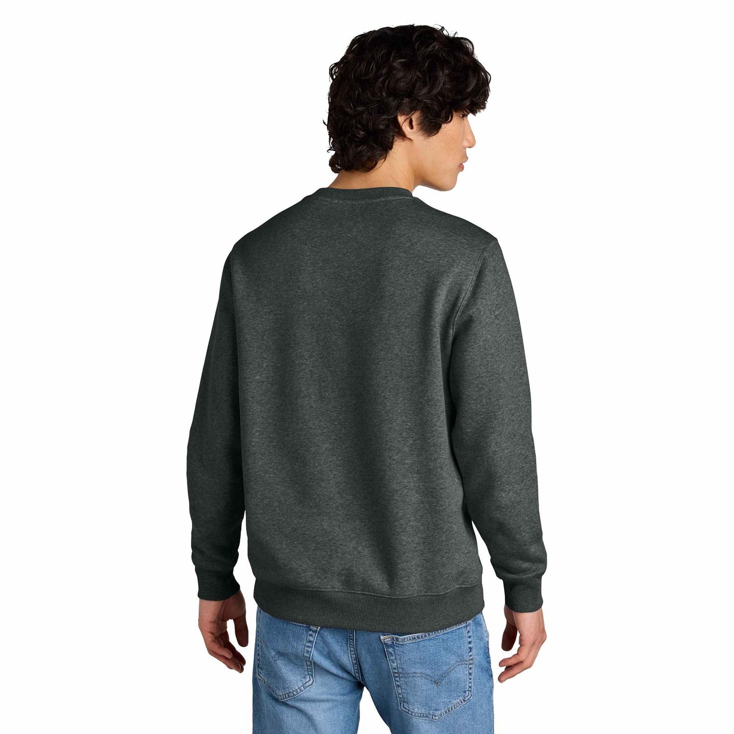 Jet Black Sweatshirt - District - Cozy Fleece - Apparel Softness