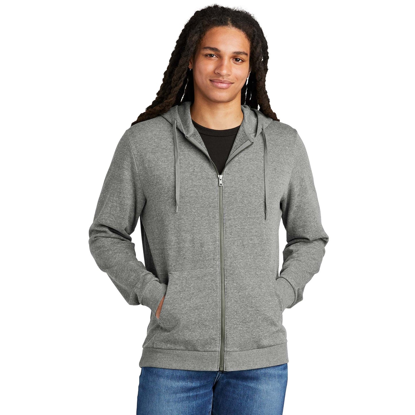 Black Hoodie - District - Soft Fleece - Comfortable Style