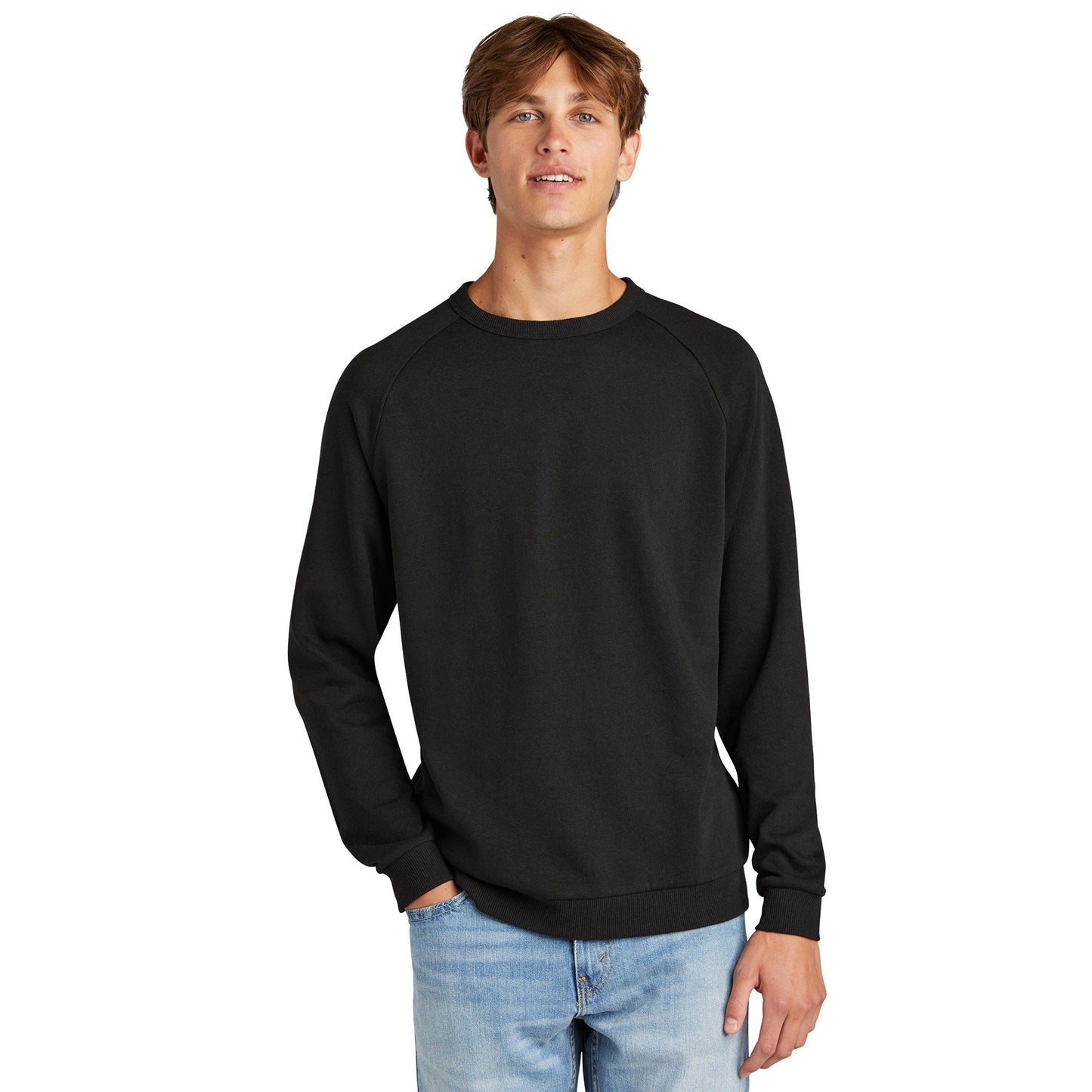 Black Sweatshirts - District - Soft Fleece Crewneck
