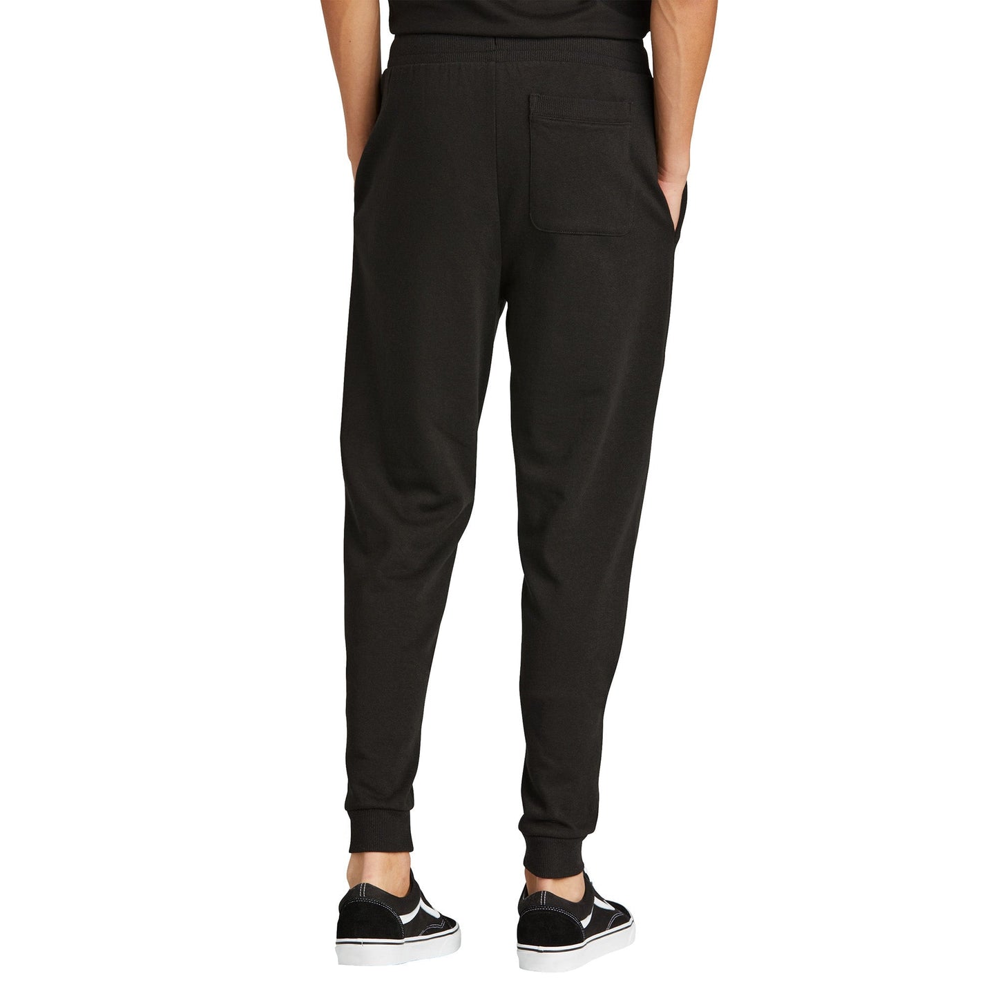 Black Sweatpants - District - Cozy Tri Fleece Jogger - Soft Comfort