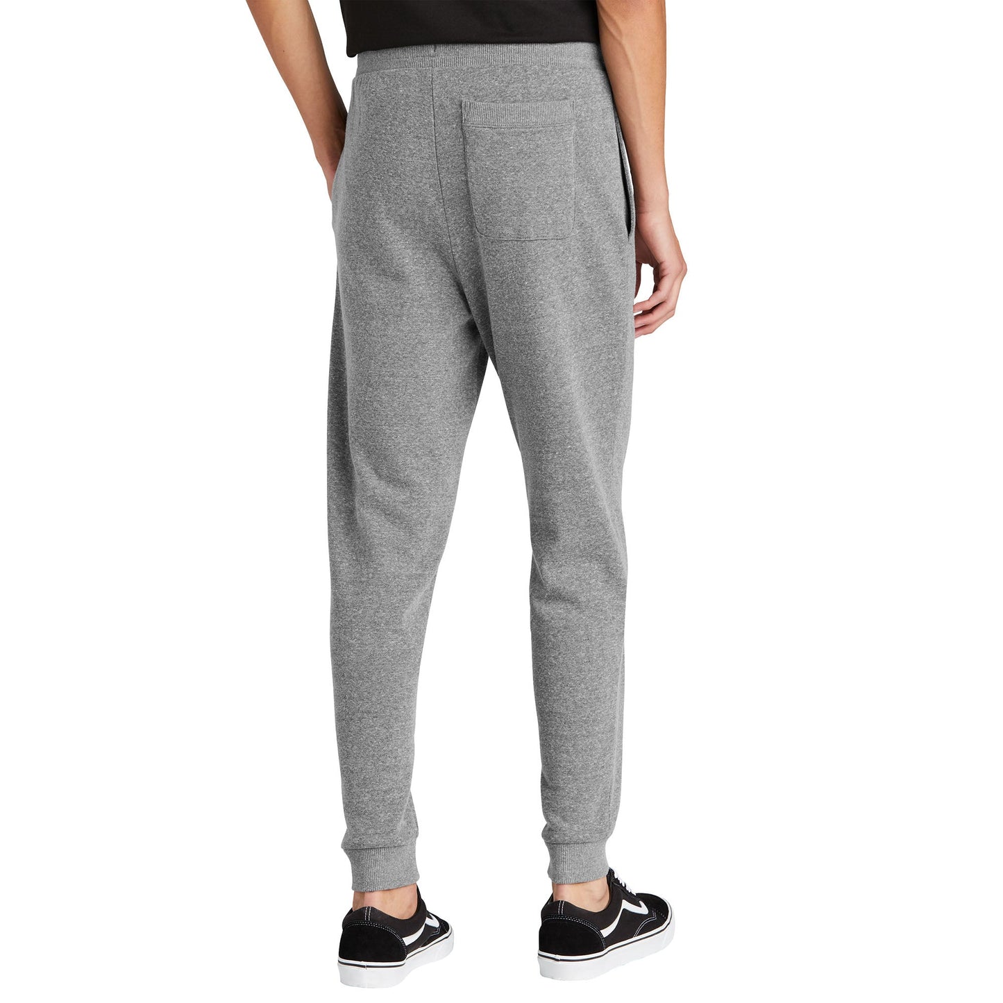Black Sweatpants - District - Cozy Tri Fleece Jogger - Soft Comfort